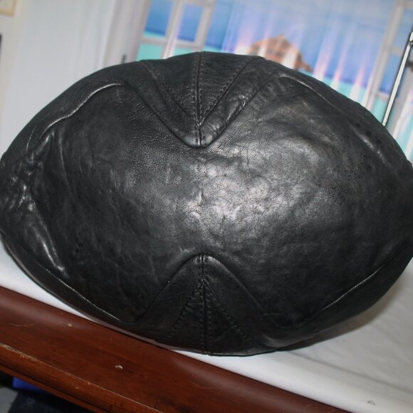 Auth $2800 Large GIVENCHY Black Lambskin Tinhan Hobo Tote Shoulder Bag - Picture 8 of 13